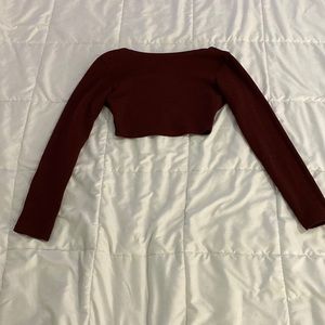 PrettyLittleThing backless crop top